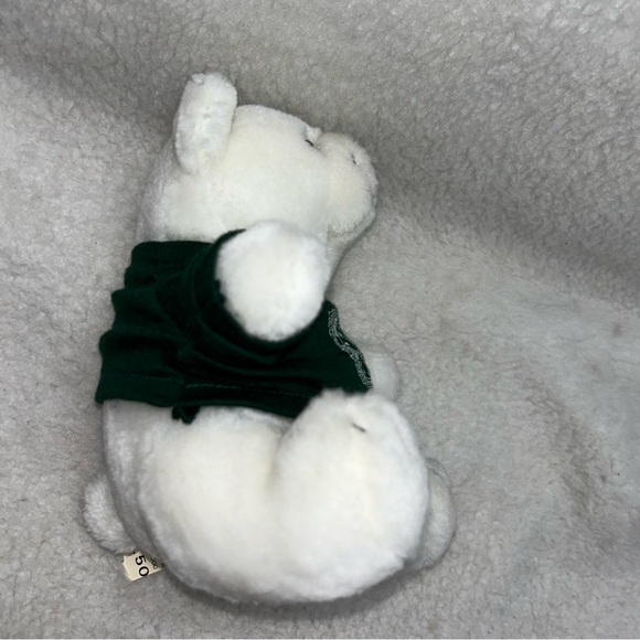 Polar Bear plush 9" FBI green tshirt Crown brand vintage - Picture 8 of 9